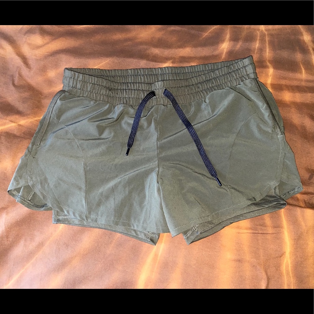 Olive Green Athletic Shorts
